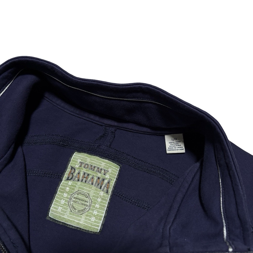 Tommy Bahama NFL Dallas Cowboys 1/4 Zip Pullover Sweatshirt Navy Sz LG 22 x 29 - Picture 5 of 5